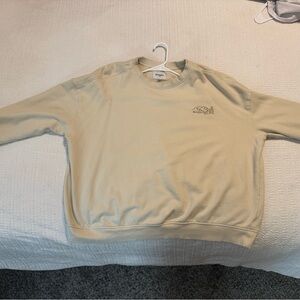 Goodfellow Cream Embroidered Sunny Mountains Crewneck Size XXL